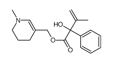 (1-methyl-3,4-dihydro-2H-pyridin-5-yl)methyl 2-hydroxy-3-methyl-2-phenylbut-3-enoate结构式