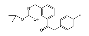 tert-butyl N-[[3-[2-(4-fluorophenyl)acetyl]phenyl]methyl]carbamate Structure