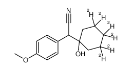 1-(2-Cyano-1-(4-methoxyphenyl)ethyl)cyclohexanol-d6 Structure