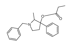 (1-benzyl-2-methyl-3-phenylpyrrolidin-3-yl) propanoate Structure