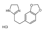 2-[2-(1,3-benzodioxol-5-yl)ethyl]-4,5-dihydro-1H-imidazole,hydrochloride Structure
