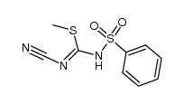 methyl N'-cyano-N-(phenylsulfonyl)carbamimidothioate Structure