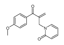1-[2-(4-methoxybenzoyl)prop-2-enyl]pyridin-2-one结构式