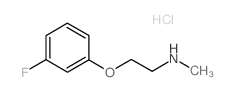 2-(3-Fluorophenoxy)-N-methyl-1-ethanamine hydrochloride Structure