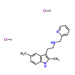 2-(2,5-Dimethyl-1H-indol-3-yl)-N-(2-pyridinylmethyl)ethanamine dihydrochloride结构式