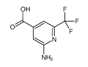 2-amino-6-(trifluoromethyl)pyridine-4-carboxylic acid Structure