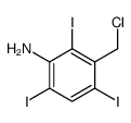 3-(chloromethyl)-2,4,6-triiodoaniline结构式