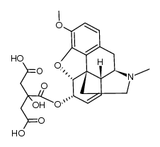 3-hydroxy-3-((((4R,4aR,7S,7aR,12bS)-9-methoxy-3-methyl-2,3,4,4a,7,7a-hexahydro-1H-4,12-methanobenzofuro[3,2-e]isoquinolin-7-yl)oxy)carbonyl)pentanedioic acid结构式