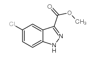 5-氯-1H-吲唑-3-甲酸甲酯结构式