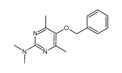 5-benzyloxy-2-dimethylamino-4,6-dimethylpyrimidine Structure