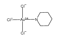 trichloro(piperidine)gold(III) Structure