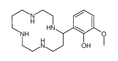 2-methoxy-6-(1,4,8,11-tetrazacyclotetradec-5-yl)phenol Structure
