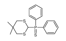(5,5-dimethyl-1,3-dithian-2-yl)-diphenyl-sulfanylidene-λ5-phosphane结构式