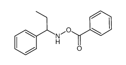 O-benzoyl-N-(1-phenylpropyl)hydroxylamine结构式