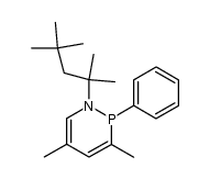 1-tert-octyl-3,5-dimethyl-2-phenyl-1,2-dihydro-1,2-λ3-azaphosphinine Structure