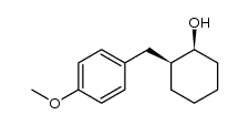 cis-(1S,2S)-(+)-2-(4-methoxybenzyl)-1-cyclohexanol Structure