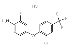 4-[2-chloro-4-(trifluoromethyl)phenoxy]-2-fluoroaniline hydrochloride Structure
