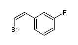 (Z)-1-(2-bromovinyl)-3-fluorobenzene Structure