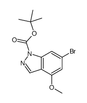 6-溴-4-甲氧基-1H-吲唑-1-甲酸叔丁酯结构式