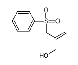 2-(benzenesulfonylmethyl)prop-2-en-1-ol结构式