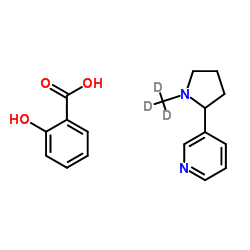 (±)-尼古丁-D3 水杨酸盐结构式