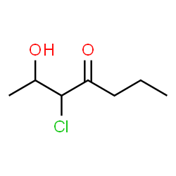 4-Heptanone,3-chloro-2-hydroxy-结构式