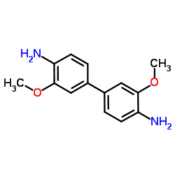 3,3'-Dimethoxybiphenyl-4,4'-diamine Structure