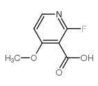 2-氟-4-甲氧基烟酸结构式
