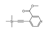 methyl 4-(2-trimethylsilylethynyl)pyridine-3-carboxylate结构式