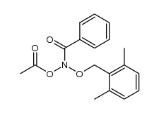 N-acetoxy-N-(2,6-dimethylbenzyloxy)benzamide结构式