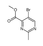 5-溴-2-甲基嘧啶-4-羧酸甲酯结构式