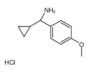 (S)-环丙基(4-甲氧基苯基)甲胺盐酸盐结构式