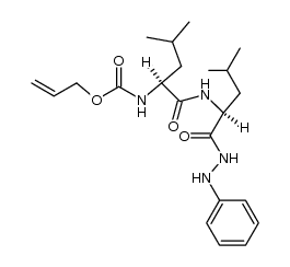 N-(N-allyloxycarbonyl-L-leucyl)-L-leucine-(N'-phenyl-hydrazide) Structure