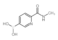 B-[6-[(甲基氨基)羰基]-3-吡啶]硼酸结构式
