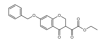 ethyl ester of 7-benzyloxy-4-oxochromanglyoxylic acid结构式