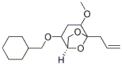 6,8-Dioxabicyclo3.2.1octane, 2-(cyclohexylmethoxy)-4-methoxy-5-(2-propenyl)-, 1R-(exo,exo)- Structure