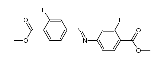 4,4'-dicarbomethoxy-3,3'-difluoroazobenzene Structure