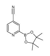 4-cyanopyridine-2-boronic acid pinacol ester Structure