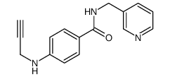 4-(prop-2-ynylamino)-N-(pyridin-3-ylmethyl)benzamide结构式