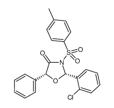 (2S,5R)-2-(2-chlorophenyl)-5-phenyl-3-tosyloxazolidin-4-one Structure