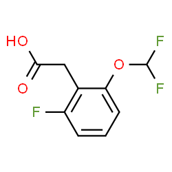 2-(2-(Difluoromethoxy)-6-fluorophenyl)acetic acid Structure