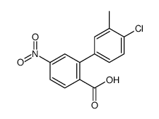 2-(4-chloro-3-methylphenyl)-4-nitrobenzoic acid Structure