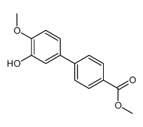 methyl 4-(3-hydroxy-4-methoxyphenyl)benzoate结构式