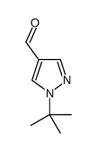 1-叔丁基-1H-吡唑-4-甲醛结构式