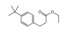 3-(4-叔丁基苯基)丙酸乙酯结构式