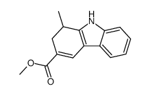 1-Methyl-9H-1,2-dihydrocarbazol-3-carboxylic acid methyl ester结构式
