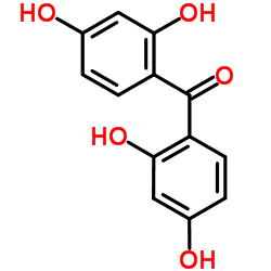 2,2',4,4'-Tetrahydroxybenzophenone structure