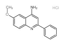 4-AMINO-6-METHOXY-2-PHENYLQUINOLINE HYDROCHLORIDE Structure