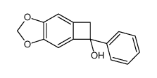 Cyclobuta[f]-1,3-benzodioxol-5-ol, 5,6-dihydro-5-phenyl结构式