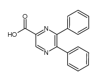 5,6-diphenylpyrazine-2-carboxylic acid Structure